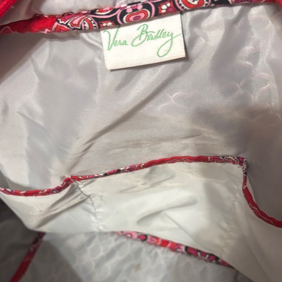 Vera Bradley Red and Pink Patterned Large Duffel Bag - Picture 6 of 13